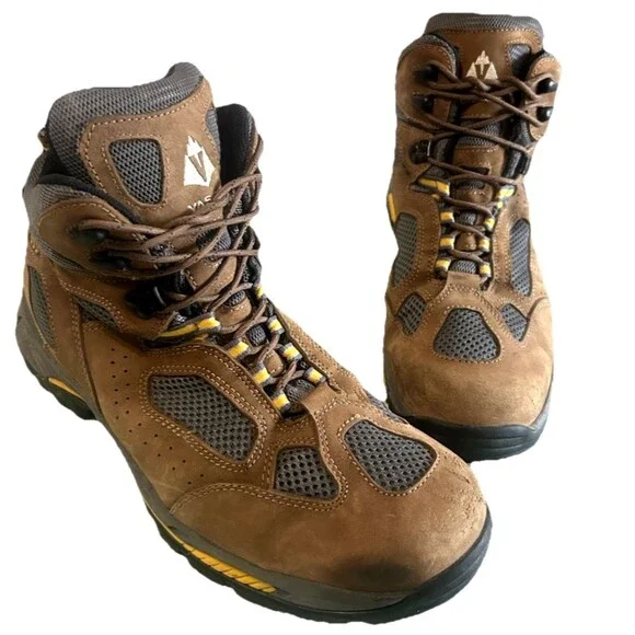 VASQUE Breeze GoreTex Mens 13M Hiking BootsBrown Leather Nubuck Vibram 7462